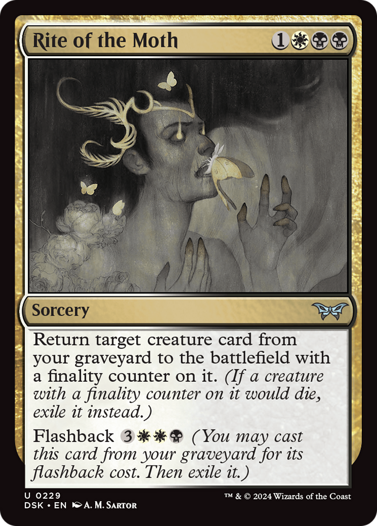 Rite of the Moth - Duskmourn: House of Horror (Foil)