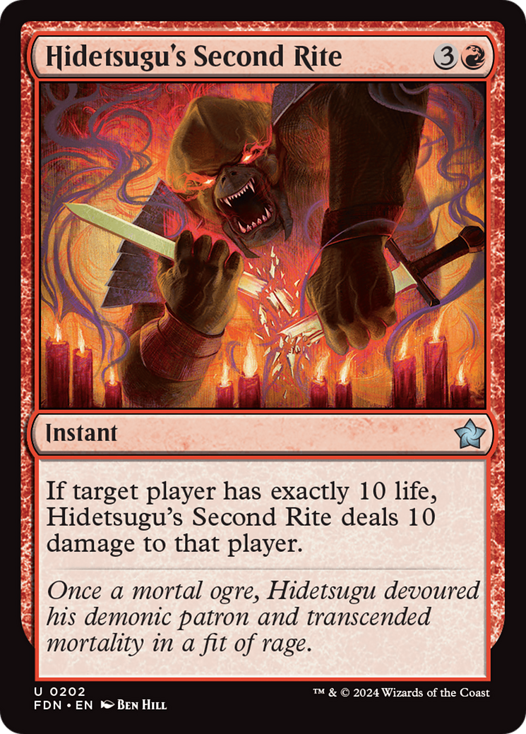 Hidetsugu's Second Rite - Foundations (FDN) #202