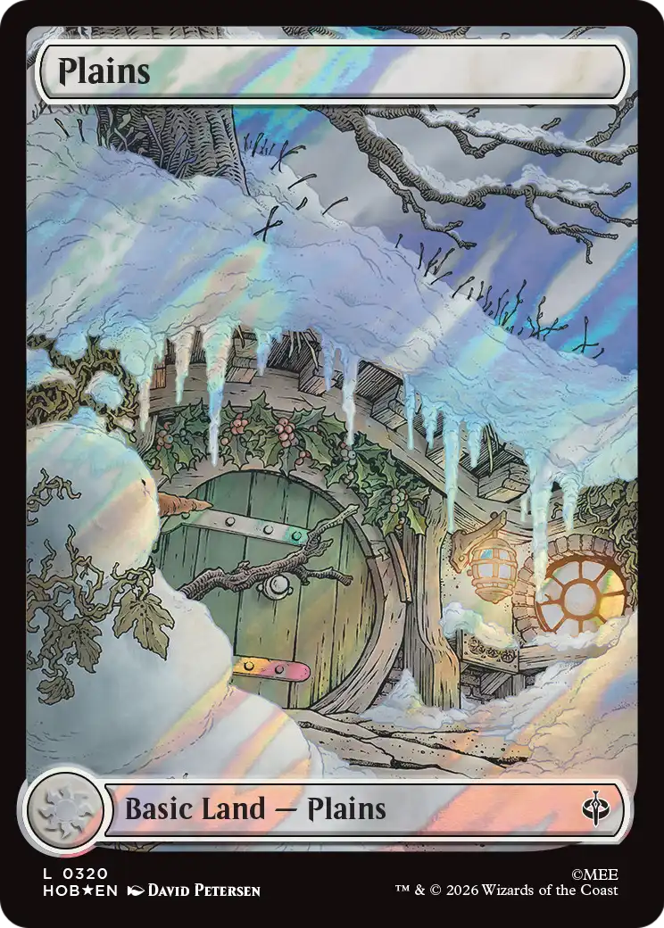 Plains, The Hobbit #320, surge foil, illustrated by David Petersen