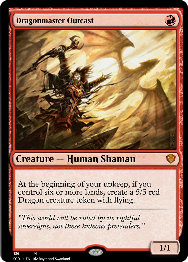 Dragonmaster Outcast - Starter Commander Decks #136