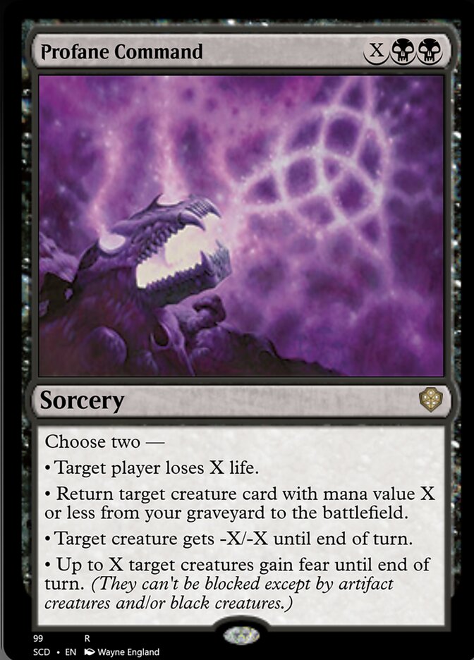 Profane Command - Starter Commander Decks #99