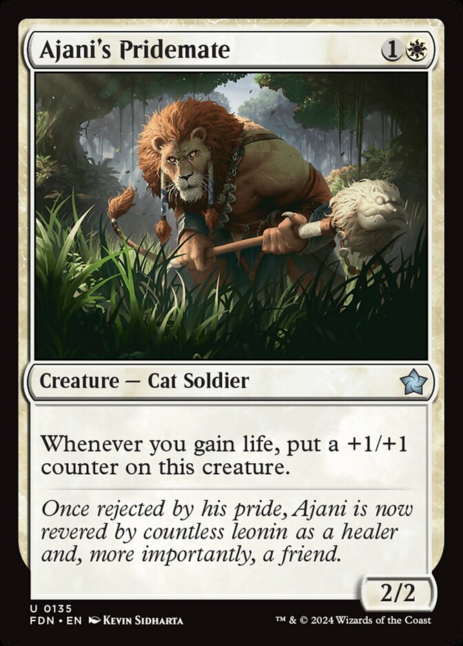 Ajani's Pridemate - Foundations #135