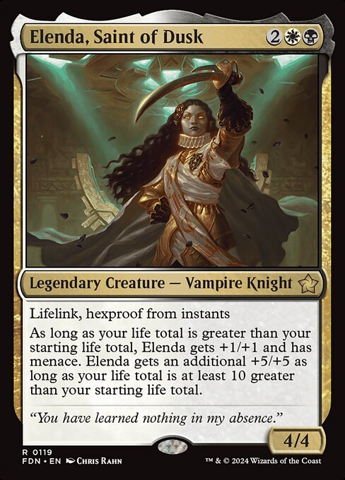 Elenda, Saint of Dusk - Foundations (FDN) #119 - Standard