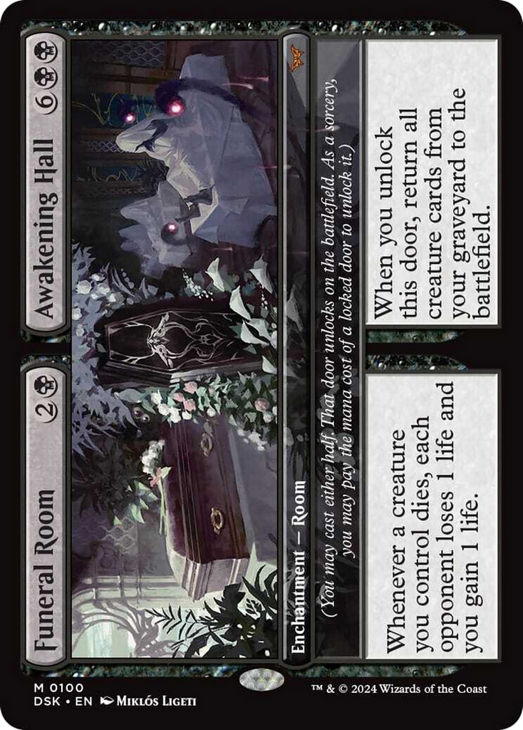 Funeral Room // Awakening Hall - Duskmourn (DSK) #100 - Standard