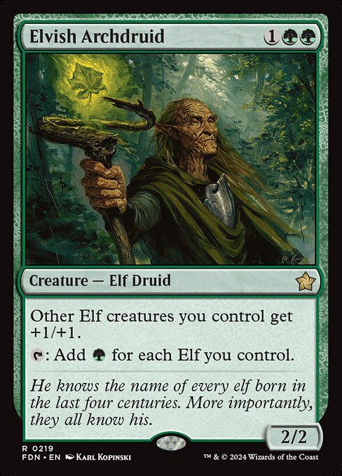 Elvish Archdruid - Foundations (FDN) #219 - Standard