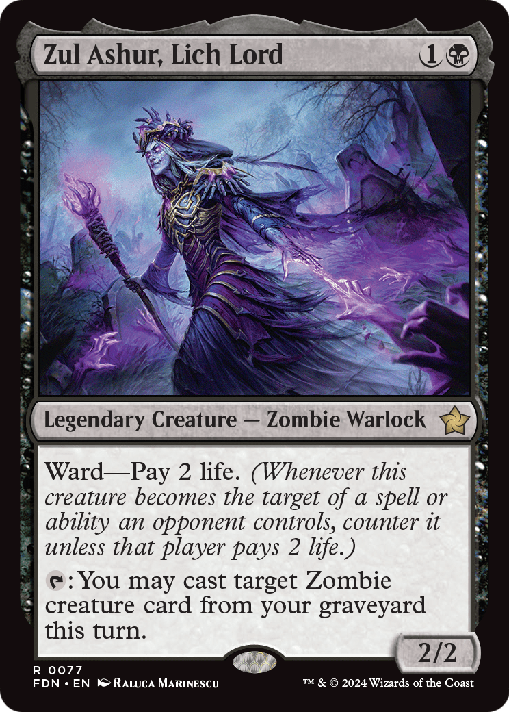 Zul Ashur, Lich Lord - Foundations MTG card