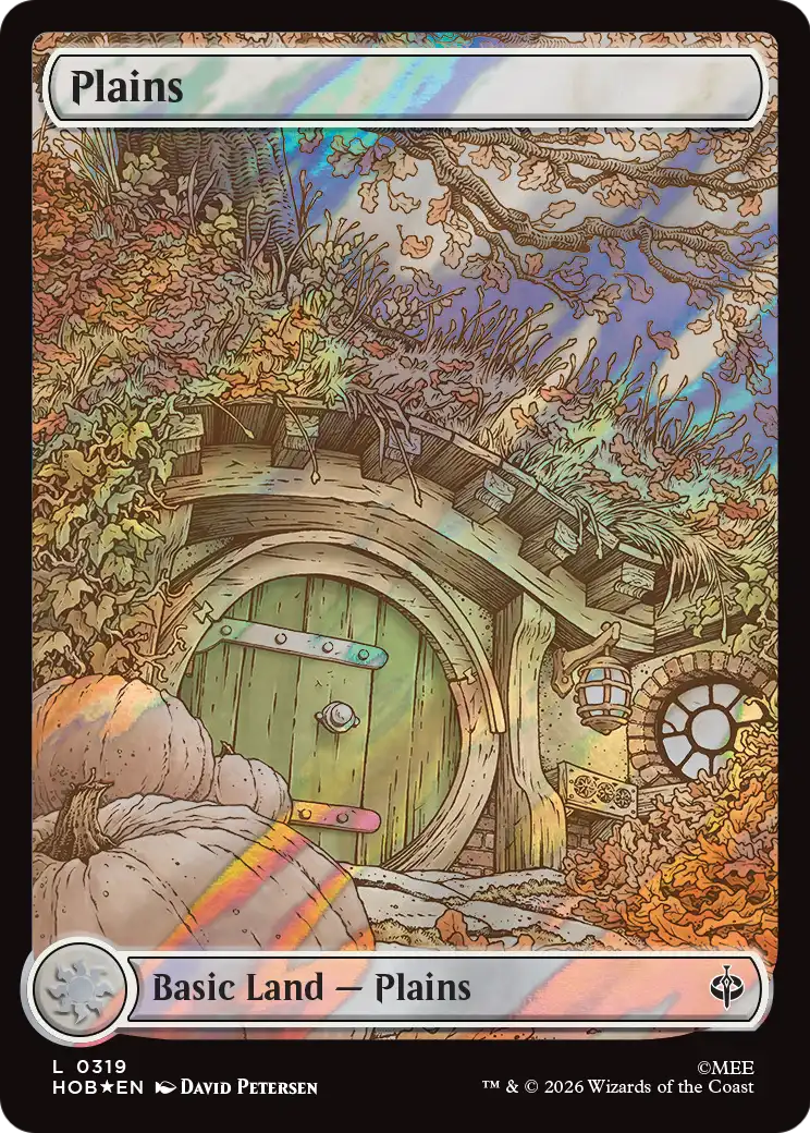 Plains, The Hobbit #319, surge foil, illustrated by David Petersen
