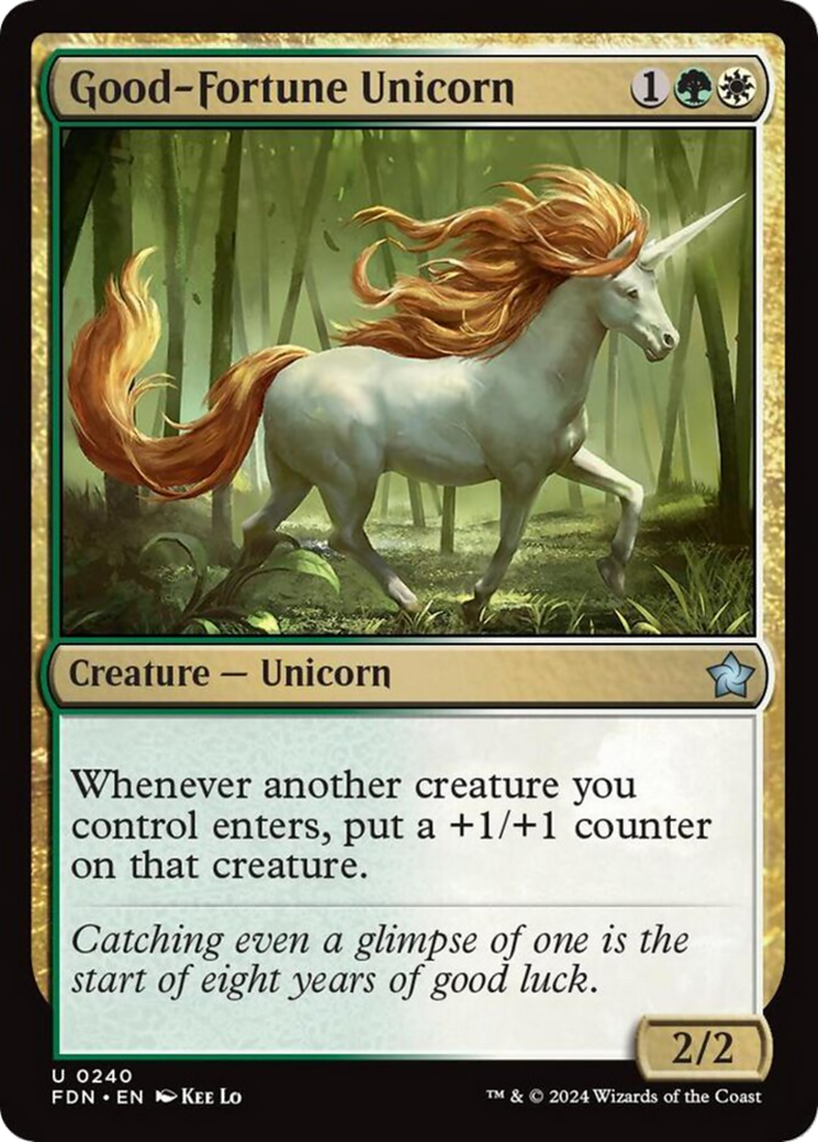 Good-Fortune Unicorn - (FDN) #240