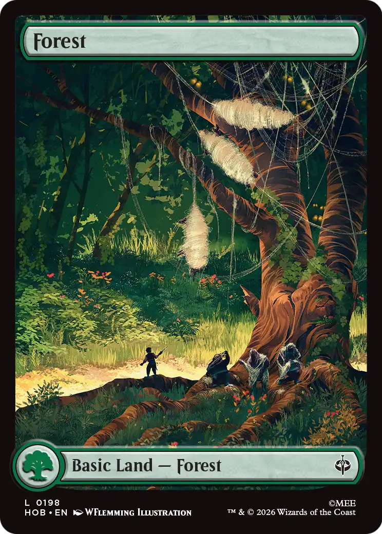 Forest, The Hobbit #198, full art foil, illustrated by WFlemming Illustration