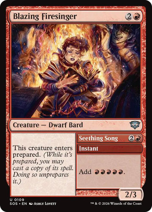 Blazing Firesinger - Secrets of Strixhaven #109