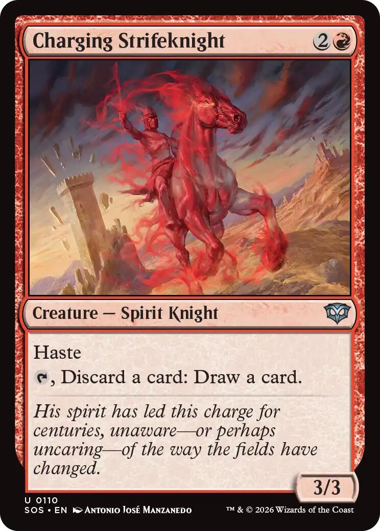 Charging Strifeknight - Secrets of Strixhaven (SOS) #110 Foil