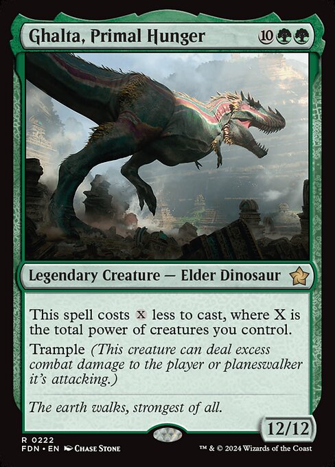 Ghalta, Primal Hunger - Foundations (FDN) #222 - Standard