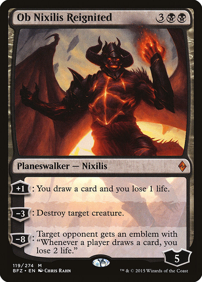 Ob Nixilis Reignited - Battle for Zendikar (BFZ) #119 - Standard