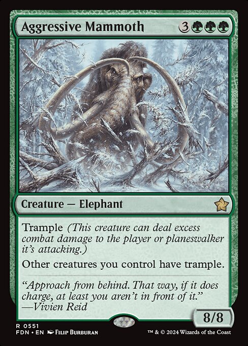 Aggressive Mammoth - Foundations (FDN) #551 - Standard