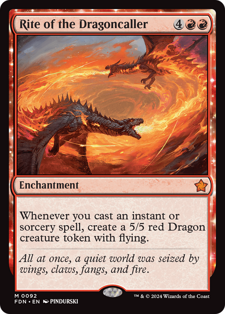 Rite of the Dragoncaller - Foundations MTG card