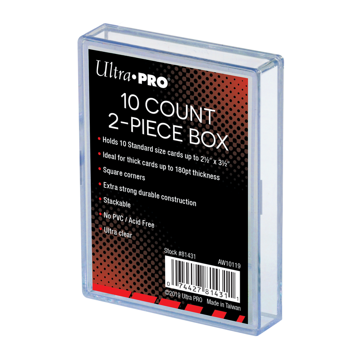 Ultra PRO Hard Card Case - Holds 10 Cards