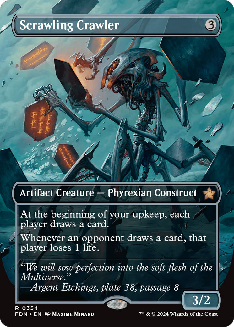 Scrawling Crawler Borderless - Foundations MTG card