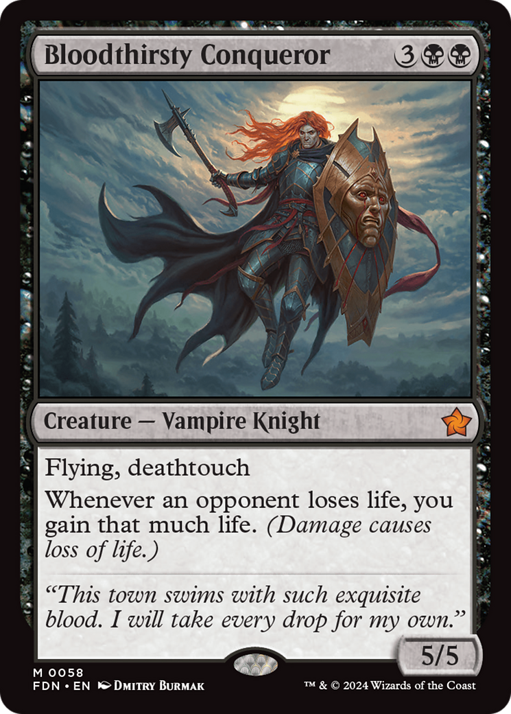 Bloodthirsty Conqueror - Foundations MTG card