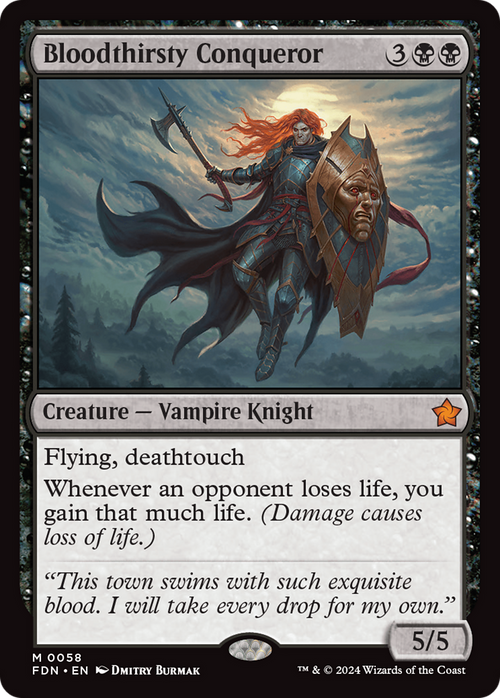 Bloodthirsty Conqueror - Foundations MTG card