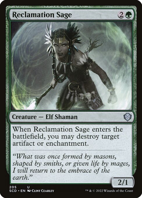 Reclamation Sage - Starter Commander Decks #205