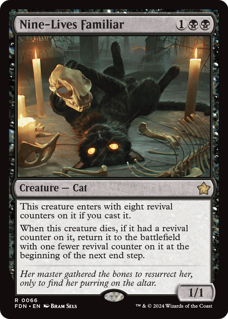 Nine-Lives Familiar - Foundations MTG card