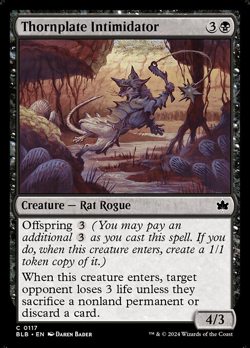Thornplate Intimidator - (BLB) #117 (Foil)