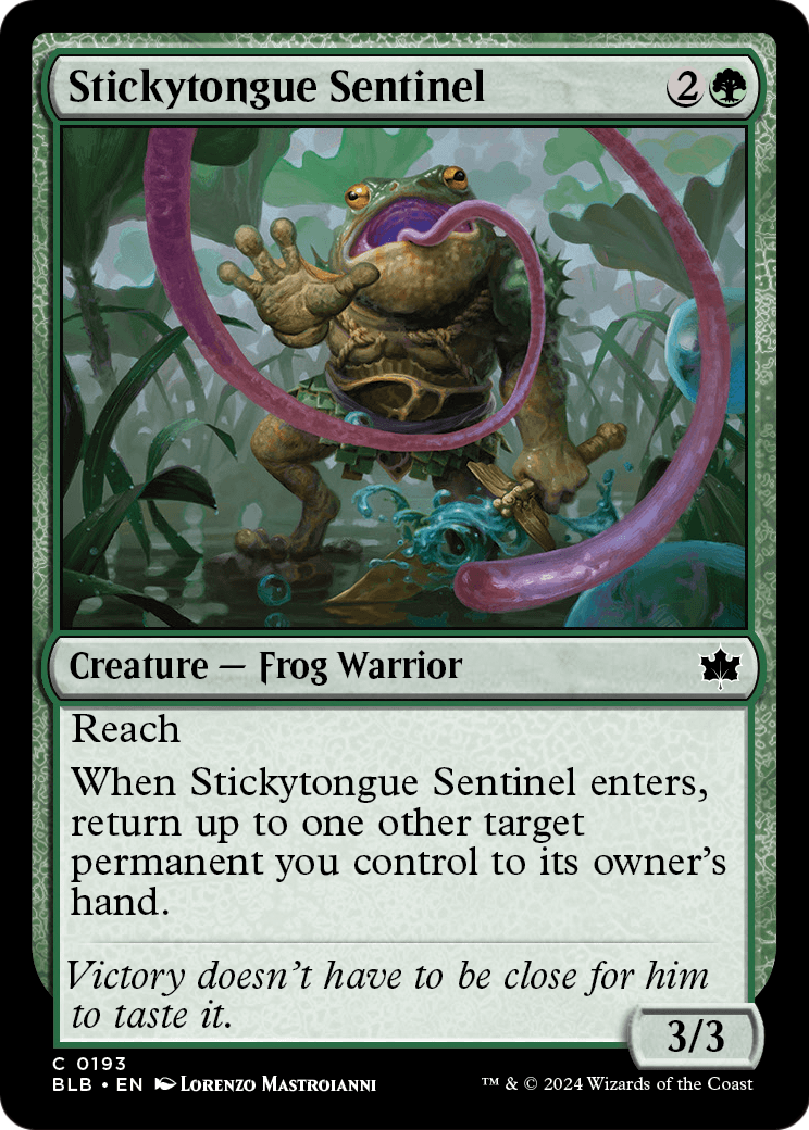 Stickytongue Sentinel - (BLB) #193