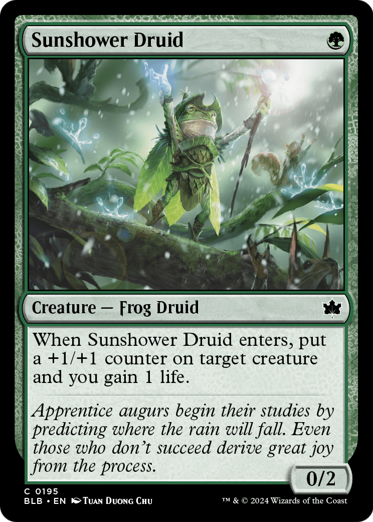Sunshower Druid - (BLB) #195 (Foil)