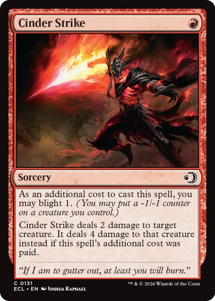 Cinder Strike - (ECL) #131