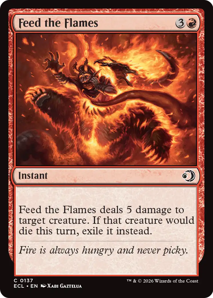 Feed the Flames - (ECL) #137 (Foil)