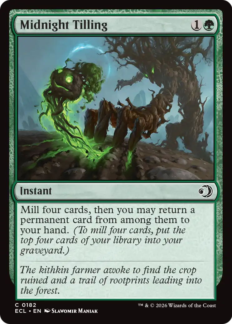 Midnight Tilling - (ECL) #182 (Foil)
