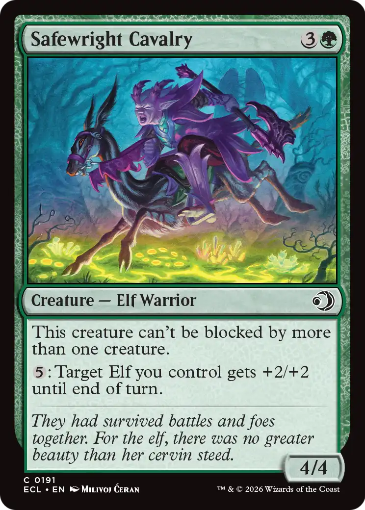 Safewright Cavalry - (ECL) #191 (Foil)
