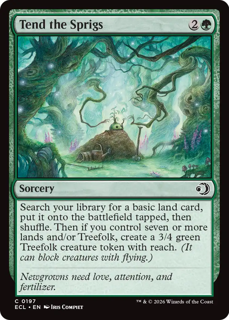 Tend the Sprigs - (ECL) #197 (Foil)