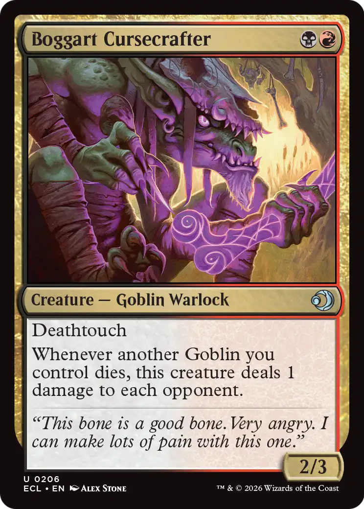 Boggart Cursecrafter - (ECL) #206 (Foil)
