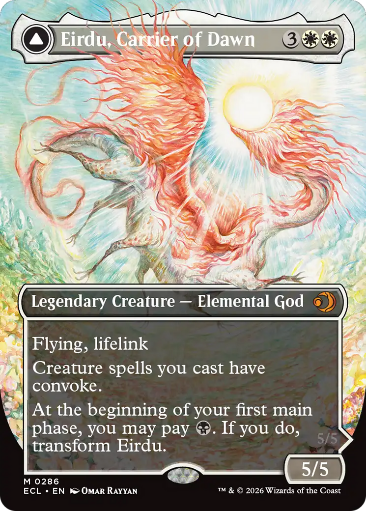 Eirdu, Carrier of Dawn // Isilu, Carrier of Twilight - (ECL) #286 (Borderless)