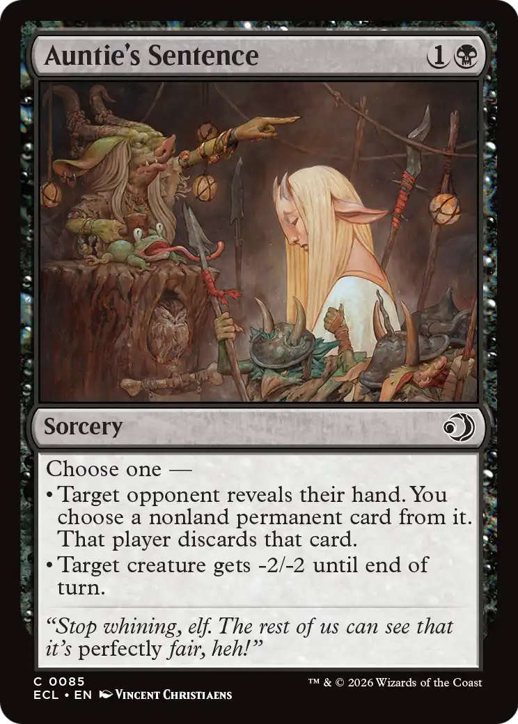 Auntie's Sentence - (ECL) #85 (Foil)