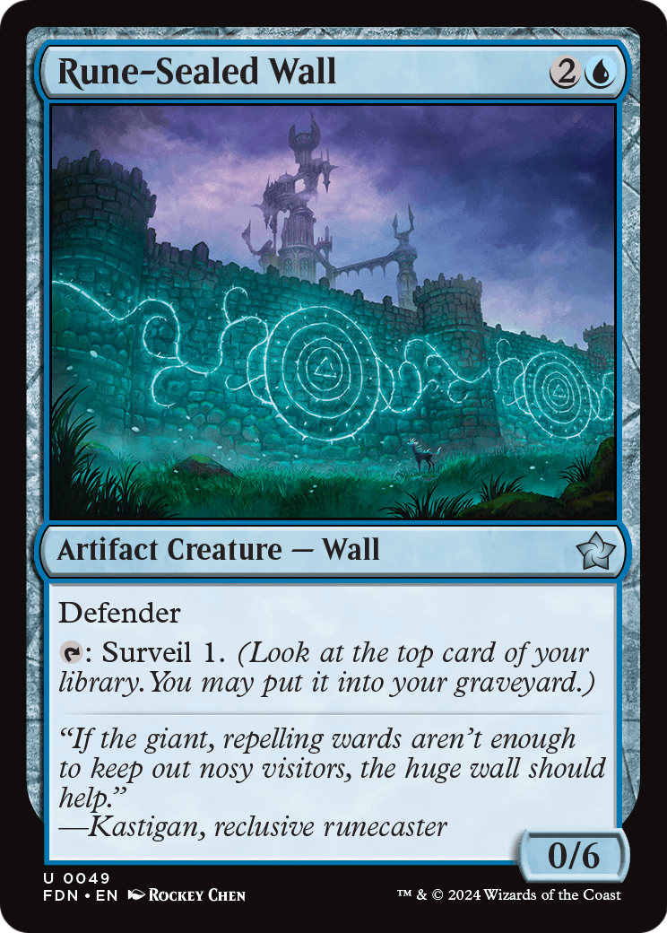 Rune-Sealed Wall - (FDN) #49