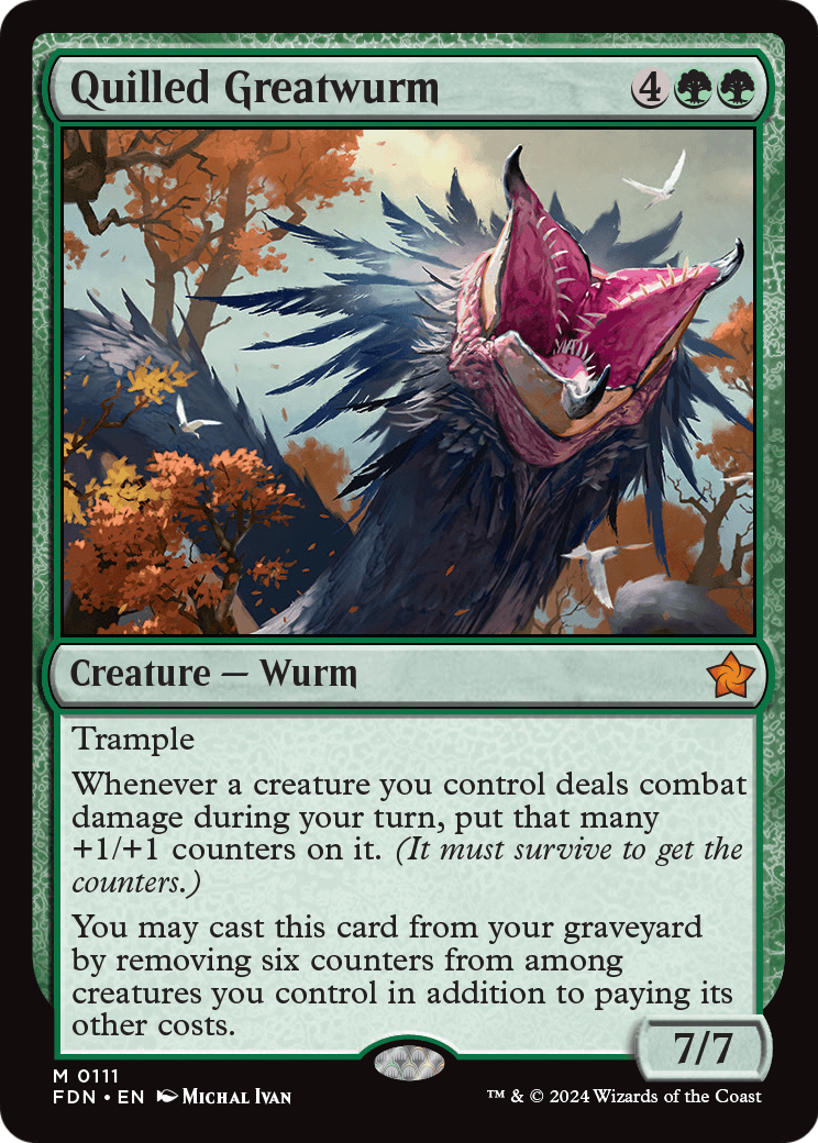 Quilled Greatwurm - (FDN) #111