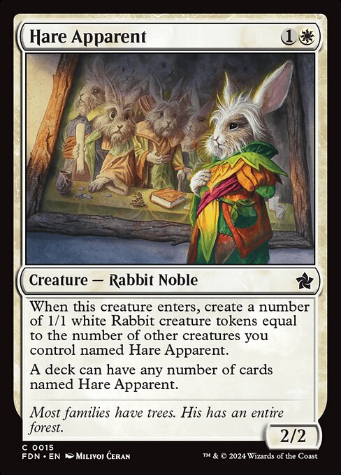 Hare Apparent - (FDN) #15 (Foil)