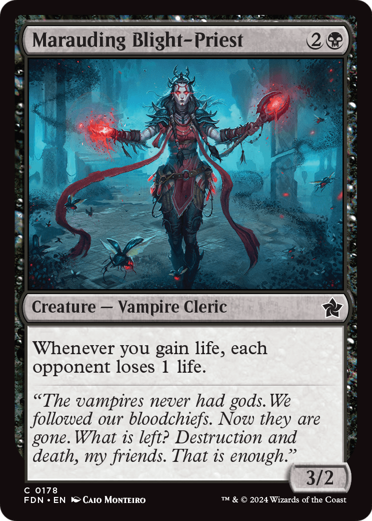 Marauding Blight-Priest - (FDN) #178 (Foil)