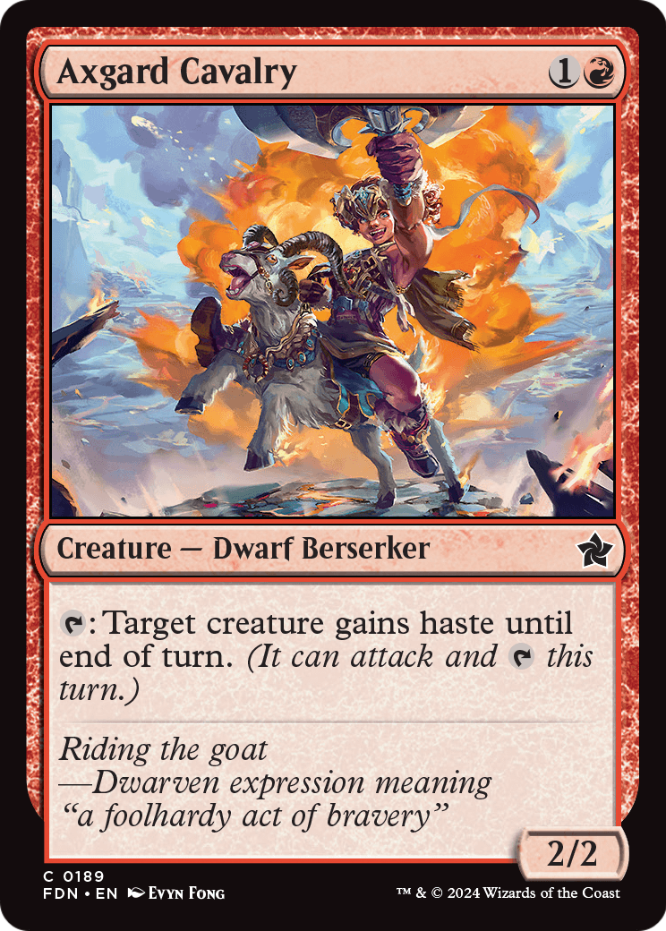 Axgard Cavalry - (FDN) #189 (Foil)