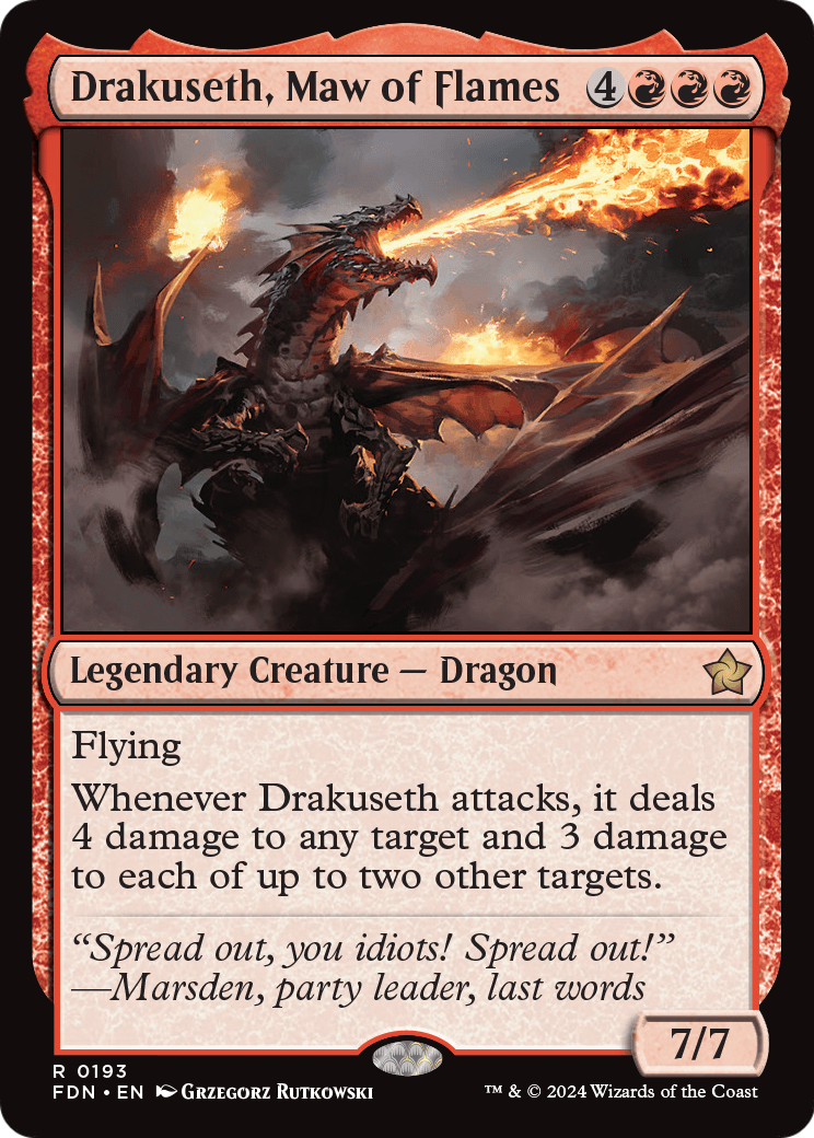 Drakuseth, Maw of Flames - (FDN) #193