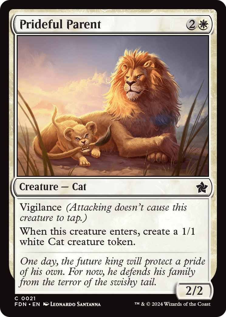 Prideful Parent - (FDN) #21 (Foil)