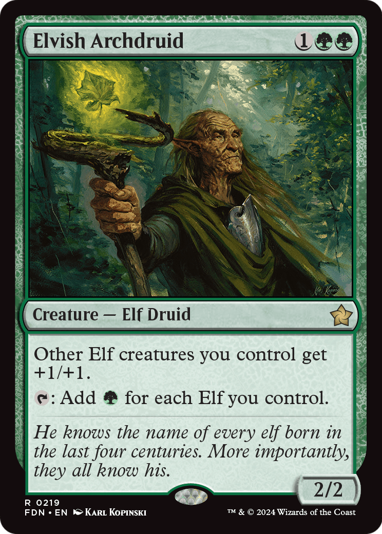 Elvish Archdruid - (FDN) #219