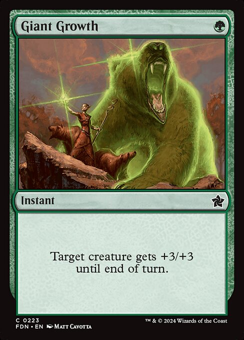 Giant Growth - (FDN) #223 (Foil)