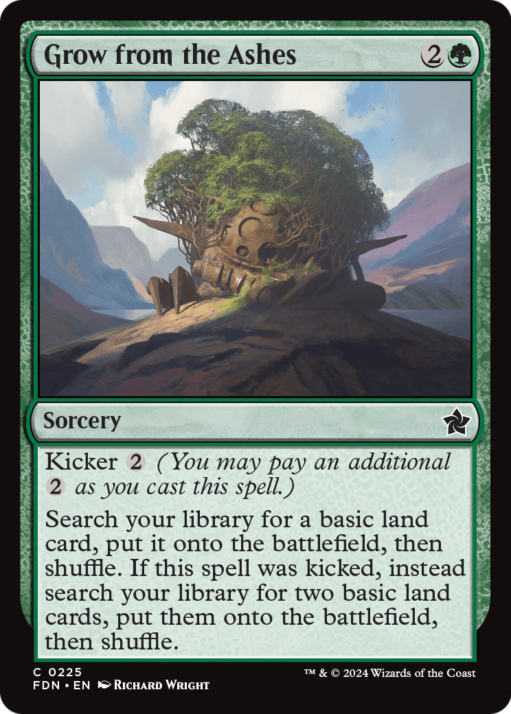 Grow from the Ashes - (FDN) #225 (Foil)
