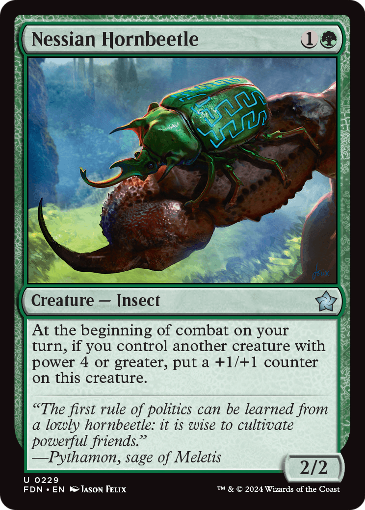 Nessian Hornbeetle - (FDN) #229 (Foil)