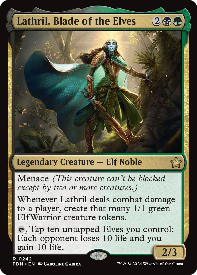 Lathril, Blade of the Elves - (FDN) #242