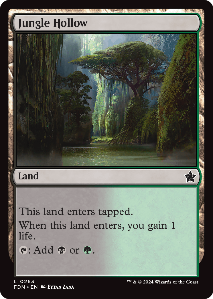 Jungle Hollow - (FDN) #263 (Foil)
