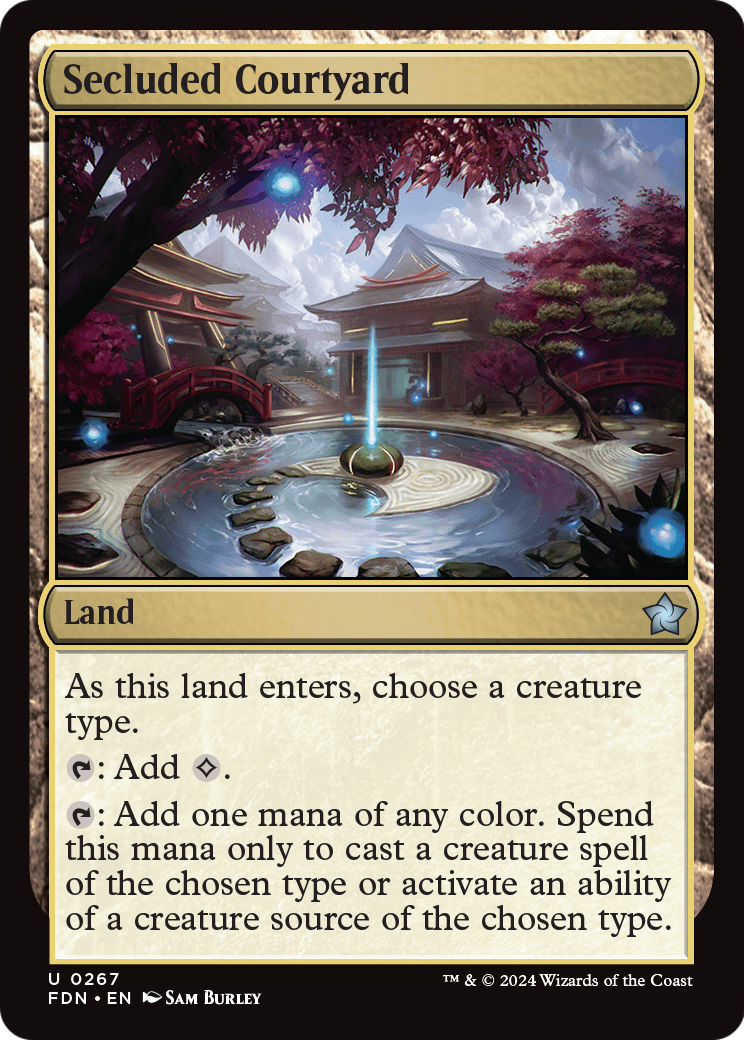 Secluded Courtyard - (FDN) #267